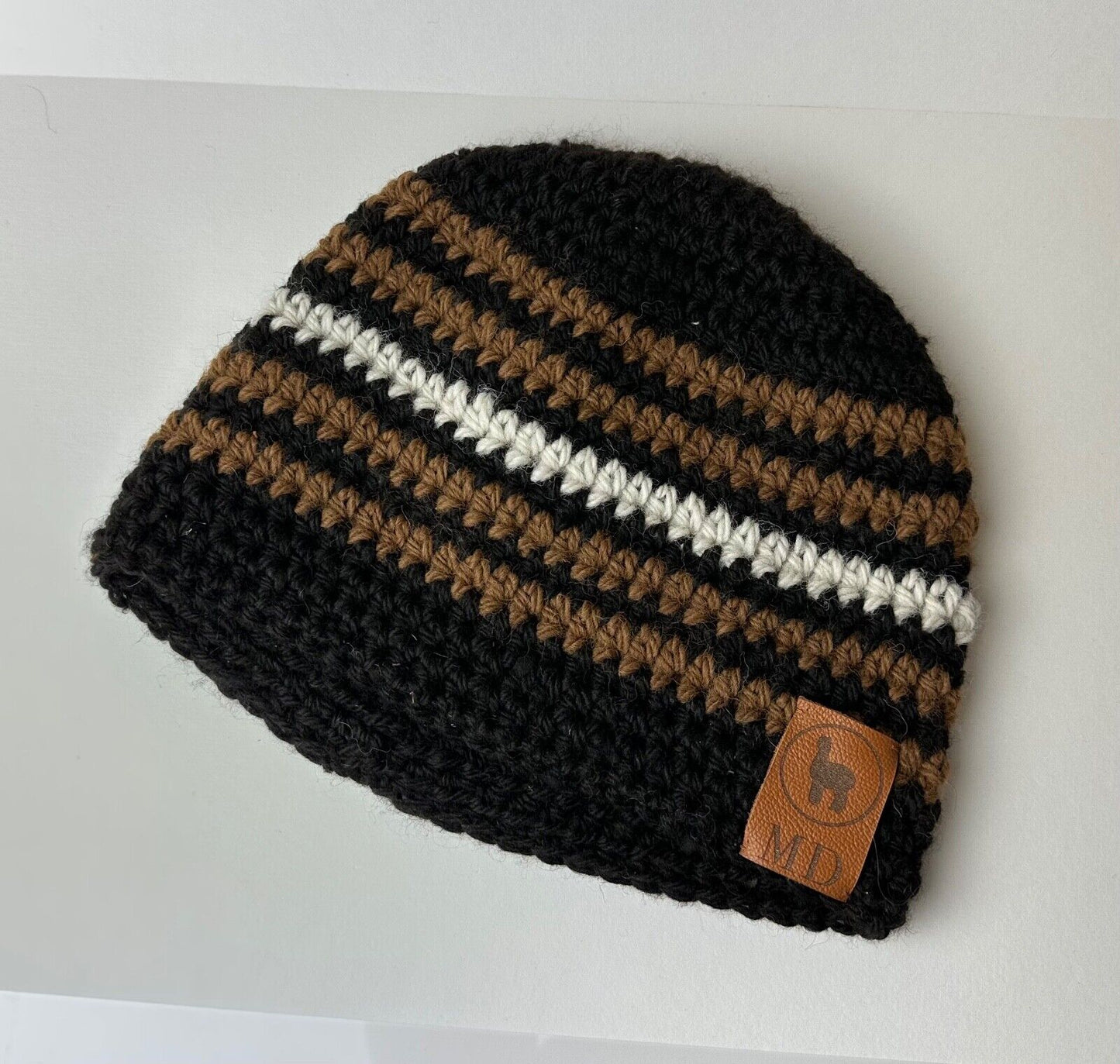 Alpakamütze 100% Alpakawolle in Naturfarben handgefertigt verschiedene Designs